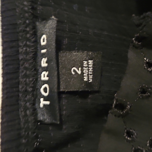 Torrid Top Womens Size 2X Black Sleeveless Lace Babydoll Cami Tank Top - Picture 3 of 6